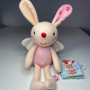 Bababoo and Friends Pippa Bunny Best Friend Plush 9” Stuffed Animal Rabbit NWT